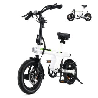 Folding Electric Bike - U1 White